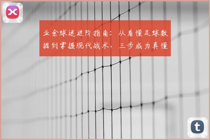 业余球迷进阶指南：从看懂足球数据到掌握现代战术，三步成为真懂球帝